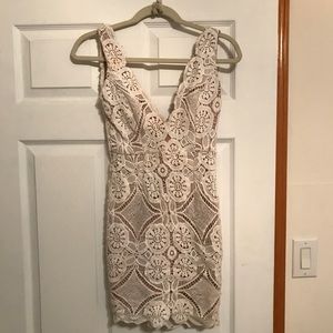 White Lace Bodycon Dress